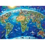 Ravensburger Puzzle Carte des monuments du monde 300 pièces XXL - Puzzle éducatif 49 x 36 cm - Pour enfant à partir de 9 ans - Fabriqué en Europe