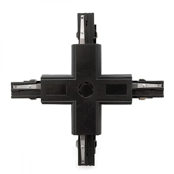 Connecteur + Carril Trifásico Noir