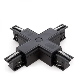 Connecteur + Carril Trifásico Noir