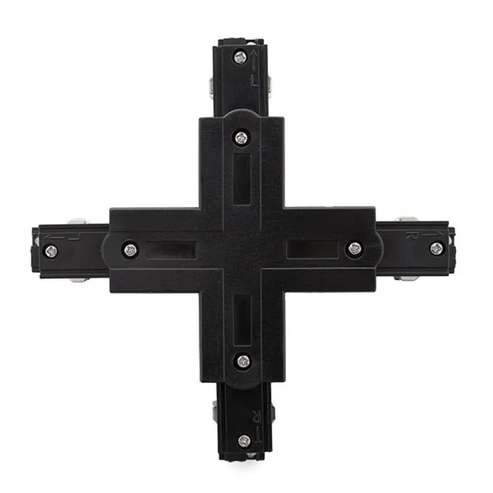 Connecteur + Carril Trifásico Noir