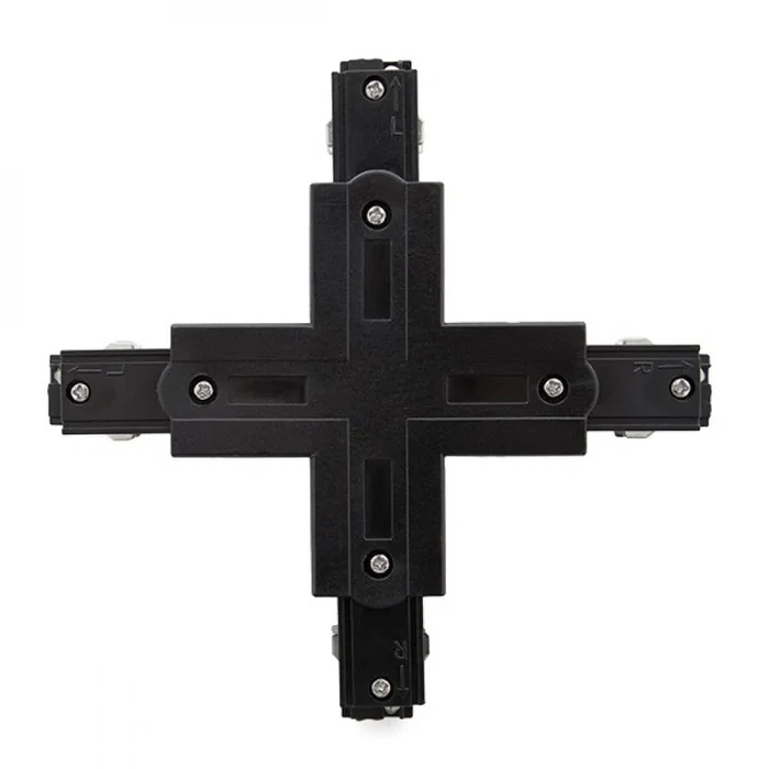 Connecteur + Carril Trifásico Noir