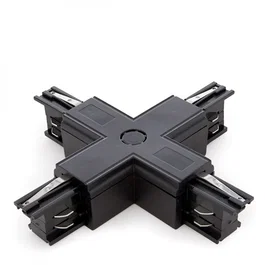 Connecteur + Carril Trifásico Noir