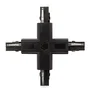 Connecteur + Carril Trifásico Noir