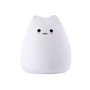 Lampe de chevet enfant LED rechargeable forme Chat - Blanc Chaud