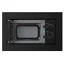 Continental Edison CEMO20EBM2 - Micro-ondes encastrable 20L - 1280W - Noir - Dimensions (LxHxP) : 59.5x38.5x35.3 cm - Plateau tournant 25.5 cm