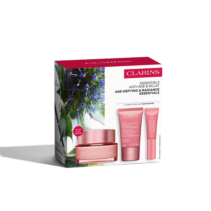 Clarins Crème Multi-Active Jour & Nuit, coffret de 3 pièces - 91% d'ingrédients naturels, effet lissant et liftant, pour tous types de peau Clarins Crème Multi-Active Jour & Nuit, coffret de 3 pièces - 91% d'ingrédients naturels, effet lissant et liftant, pour tous types de peau