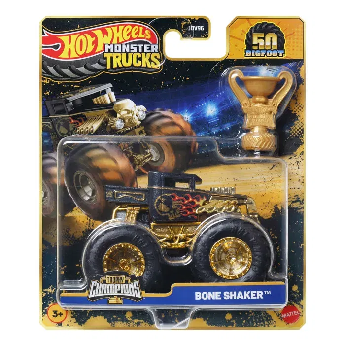 Hot Wheels Assortiment Trophee Des Champions 10 camions monster truck à collectionner échelle 1/64, jouet multicolore pour enfant 3 ans et plus Hot Wheels Assortiment Trophee Des Champions 10 camions monster truck à collectionner échelle 1/64, jouet multicolore pour enfant 3 ans et plus