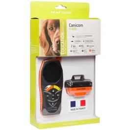 Num'Axes CANICOM R-800 - Ensemble complet de dressage pour chien - Collier et télécommande rechargeables - Portée 800 m - Orange