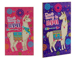 GIFTDECOR Retable en bois Llama Sur 2 24x40x0,9