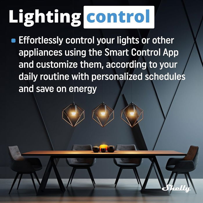 Prise Intelligente Shelly MINI 1 GEN3 RELE WiFi BT Bluetooth Wi-Fi Bluetooth 4.2