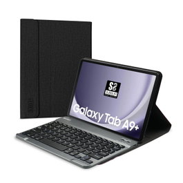 Subblim Keytab Pro Housse + Clavier sans Fil Bluetooth 5.2 AZERTY Espagnol pour Samsung Galaxy Tab A9+ 11" Noir