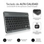 Subblim Keytab Pro Housse + Clavier sans Fil Bluetooth 5.2 AZERTY Espagnol pour Samsung Galaxy Tab A9+ 11" Noir
