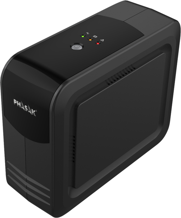 Phasak SAI UPS 900VA Smart Lite PH 9499 - 570W, 3 prises Schuko, protection RJ45, USB HID, compatible APFC, Installation verticale/horizontale Phasak SAI UPS 900VA Smart Lite PH 9499 - 570W, 3 prises Schuko, protection RJ45, USB HID, compatible APFC, Installation verticale/horizontale