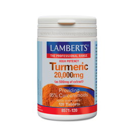 LAMBERTS Curcuma 20 000 mg (95 % de curcuminoides) 120 comprimés
