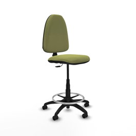 PIQUERAS Y CRESPO Tabouret Vert olive avec Structure Polyamide Noire