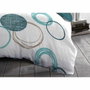 Home Linge Passion Parure de couette Audace Bleu canard avec pois blancs, 220 x 240 cm