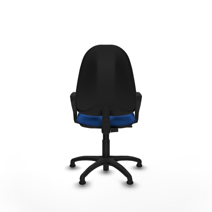 PIQUERAS Y CRESPO Chaise de bureau Algarra, Simili cuir bleu, Accoudoirs fixes PIQUERAS Y CRESPO Chaise de bureau Algarra, Simili cuir bleu, Accoudoirs fixes