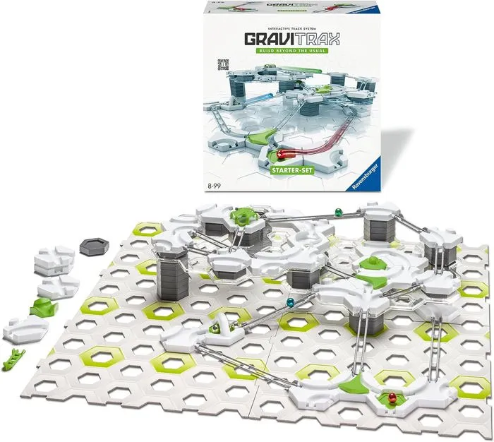 Ravensburger Gravitrax Starter Set 122 Pièces - Circuit de Billes - Jeu de Construction Créatif - À Partir de 8 Ans - Version Française - Réf. 22410 Ravensburger Gravitrax Starter Set 122 Pièces - Circuit de Billes - Jeu de Construction Créatif - À Partir de 8 Ans - Version Française - Réf. 22410