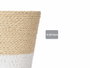 Ibergarden Pot Corde 12x12 cm Blanc Naturel avec Plastique (Set de 24)