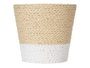 Ibergarden Pot Corde 12x12 cm Blanc Naturel avec Plastique (Set de 24)