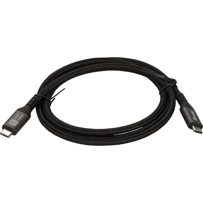 Equip Câble USB4 Gen 3x2 USB-C vers USB-C 1,2m 40Gbps 240W 8K/60Hz Noir Equip Câble USB4 Gen 3x2 USB-C vers USB-C 1,2m 40Gbps 240W 8K/60Hz Noir