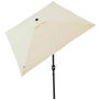 Parasol de terrasse carré Aktive 270x270 cm avec cheminée et mât aluminium, pour enfant 3 ans et plus