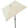 Color Baby Parasol de terrasse carré 270x270 cm avec cheminée et mât en aluminium