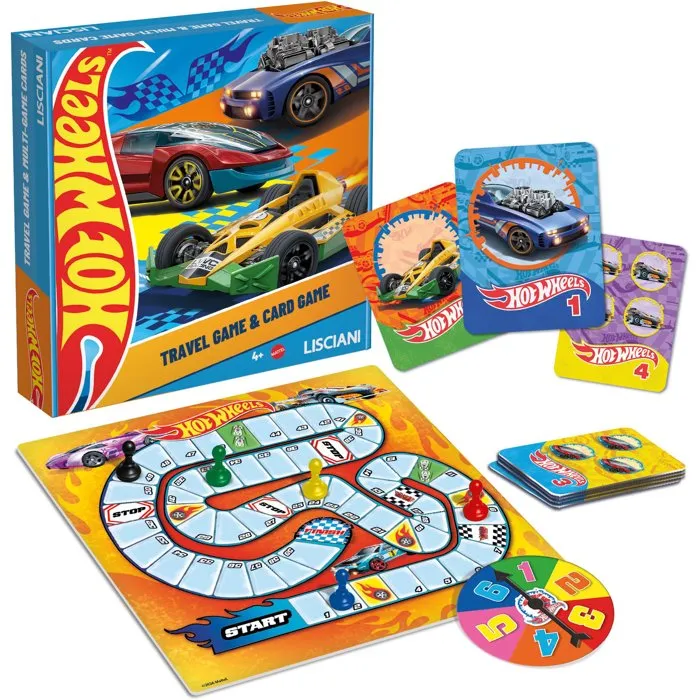 Lisciani Giochi Hot Wheels Super Jeu 2-en-1 de Voyage avec sac à dos