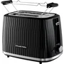 Russell Hobbs EDEN Grille-pain 800 W, 2 fentes, Noir - Design moderne pour toasts uniformes