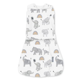 Ingenuity Gigoteuse d'Emmaillotage SwaddleMe Arms Free Motif Éléphant