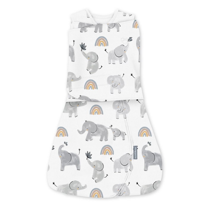 Ingenuity Gigoteuse d'Emmaillotage SwaddleMe Arms Free Motif Éléphant Ingenuity Gigoteuse d'Emmaillotage SwaddleMe Arms Free Motif Éléphant