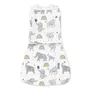Ingenuity Gigoteuse d'Emmaillotage Evolutive SwaddleMe Arms Free, Convertible, TOG 1 Mi-Saison, Taille 3 a 6 Mois (14-18 lb/30 pouces), Certifie Oeko-Tex, Motif Elephant