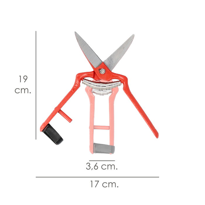 WOLFPACK LINEA PROFESIONAL Ciseaux de vendanges droits forgés 19 cm