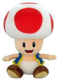 Sanei Super Mario peluche Toad 17 cm