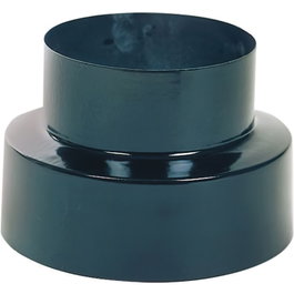 WOLFPACK LINEA PROFESIONAL Réduction poêle vitrifié noire 120 à 110 mm
