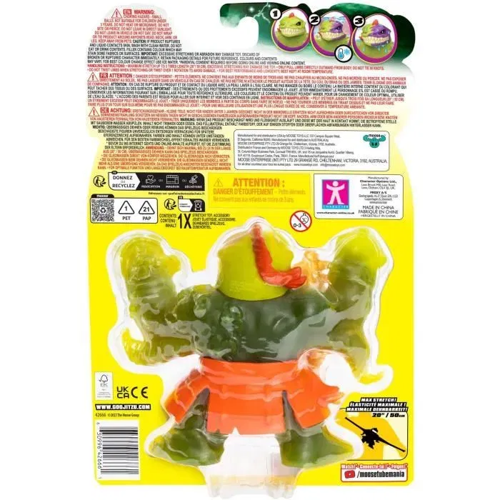 Heroes Of Goo Jit Zu - Figurine Cursed Goo Sea GJZ Ill Ell 11 cm - Collection de 5 avec 1 rare - Jeu pour enfants à partir de 4 ans