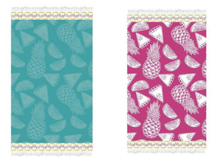 Secaneta Toalla en Jacquard de Velours Modèles Surtidos 100x170 cm - Serviette de Bain en Tissu Éponge