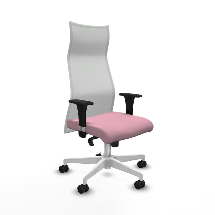 Piqueras y Crespo Chaise de Bureau Albacete XL Rose et Blanc Piqueras y Crespo Chaise de Bureau Albacete XL Rose et Blanc