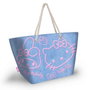 Karactermania - Bolsa de playa Hello Kitty Soleil Denim - Sac de plage - 52 x 37 x 17 cm - En polyester - Bleu