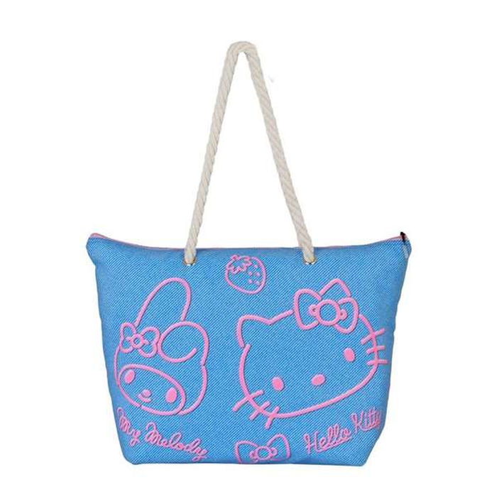 Sac de plage Hello Kitty Bleu