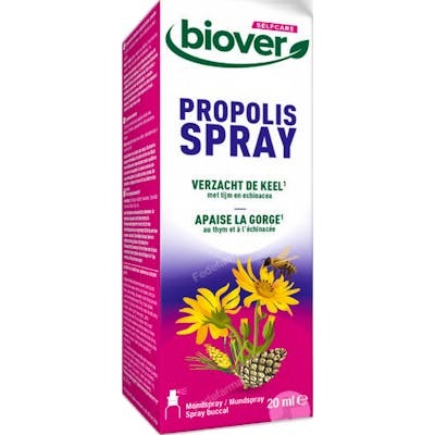 Biover Spray Buccal Propolis 25 ml - Soutien Voies Respiratoires TomThym Echinacea Biover Spray Buccal Propolis 25 ml - Soutien Voies Respiratoires TomThym Echinacea