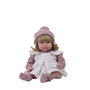 Muñecas Arias Poupée Aria 40 cm Rose avec Mécanisme de Rire et Cheveux, Fonction Try Me, avec Piles LR44