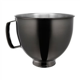 Kitchenaid 5KSM5SSBRB Bol en acier inoxidable noir radiant pour robot multifonction avec tête inclinable