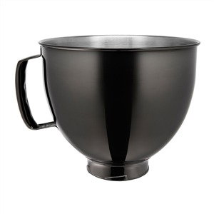 Kitchenaid 5KSM5SSBRB Bol en acier inoxidable noir radiant pour robot multifonction avec tête inclinable Kitchenaid 5KSM5SSBRB Bol en acier inoxidable noir radiant pour robot multifonction avec tête inclinable