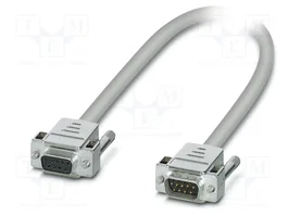 PHOENIX CONTACT Câble D-Sub 9pin socle vers D-Sub 9pin prise, 1m, gris