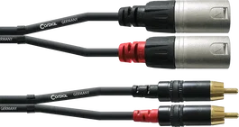 Cordial CFU 1.5 MC Câble double 2x XLR mâle vers 2x RCA 1,5 m