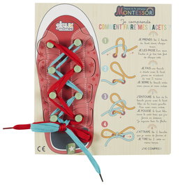 Jeux 2 momes Apprendre à lacer des cordons