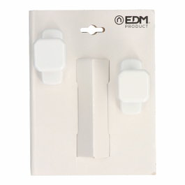 Edm Jeu de pomo récupérable 6807, aluminium blanc