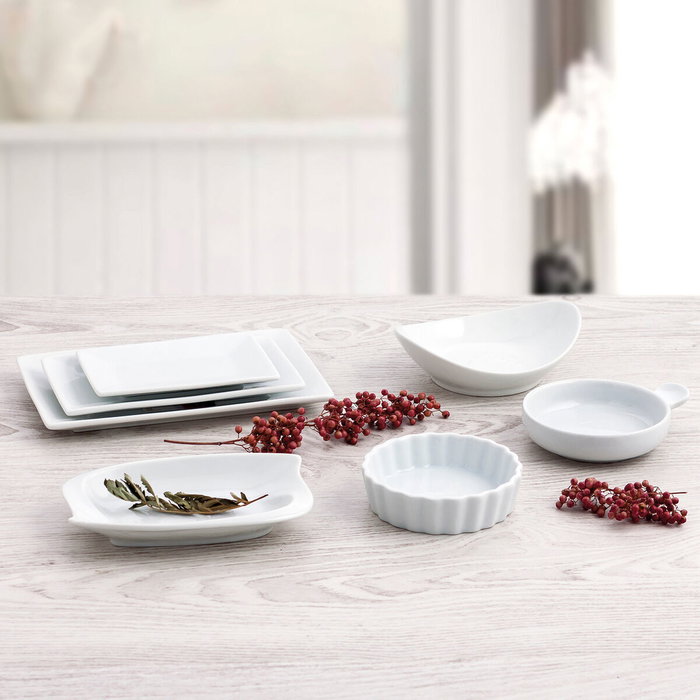 Quid Plat Bocata Porcelaine Gastro Fun 29,5x11x3 cm (6 Unités)