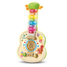 Leap Frog - Guitare Interactive Éducative pour Enfants 80-620839 V-Tech, 8 Touches Luminosités, 3 Styles, Découverte des Couleurs et Notes